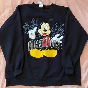 vintage mickey mouse black sweater bought second hand from urban outfitters